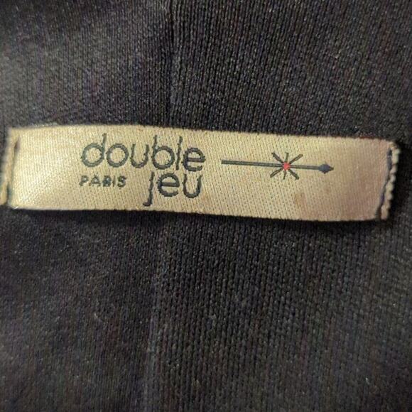 Double Jeu Paris Dress Woman's Small Black Gray Tulle Trim Layered‎ Netting - Picture 9 of 13